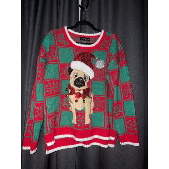 Ugly Christmas Sweater Sweaters - Ugly Christmas Sweater Xmas Size XXL Dog